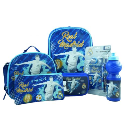 ست 12 در 1 کوله پشتی 40 سانتی Real Madrid مدل Rainbow Max - Backpack - Promotion Items 12 in 1 - Real Madrid _کیف مدرسه